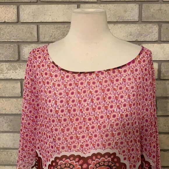 3for$20 see through blouse pink medium - Picture 3 of 5